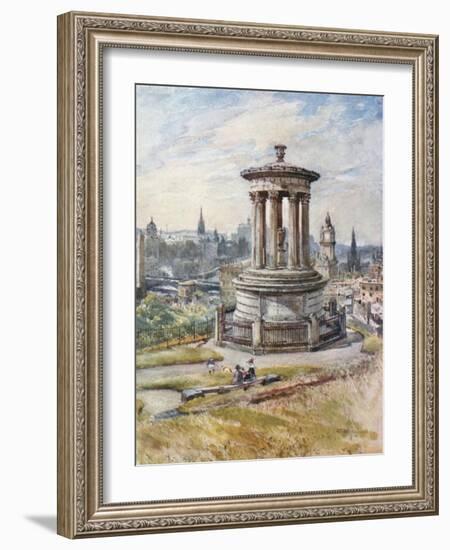 Edinburgh from Calton Hill-John Fulleylove-Framed Giclee Print