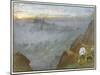 Edinburgh from Salisbury Crags, 1917-Albert Goodwin-Mounted Giclee Print