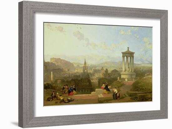 Edinburgh from the Calton Hill View Looking West, 1863-David Roberts-Framed Giclee Print