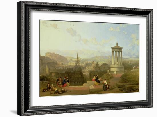 Edinburgh from the Calton Hill View Looking West, 1863-David Roberts-Framed Giclee Print