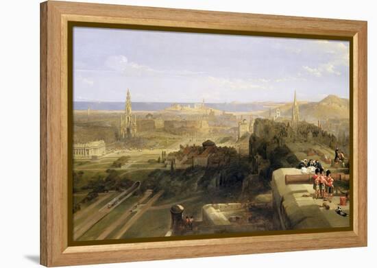 Edinburgh from the Castle, 1847-David Roberts-Framed Premier Image Canvas