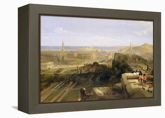 Edinburgh from the Castle, 1847-David Roberts-Framed Premier Image Canvas