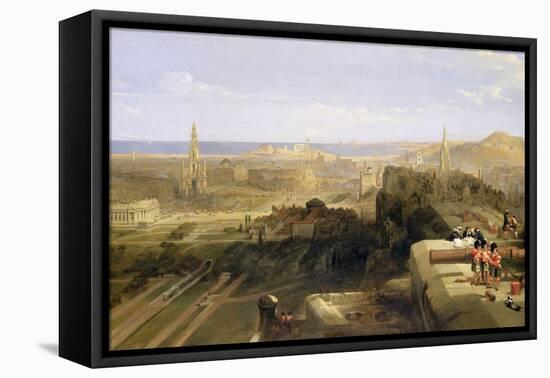 Edinburgh from the Castle, 1847-David Roberts-Framed Premier Image Canvas