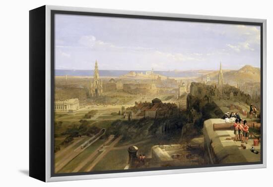 Edinburgh from the Castle, 1847-David Roberts-Framed Premier Image Canvas