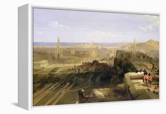 Edinburgh from the Castle, 1847-David Roberts-Framed Premier Image Canvas