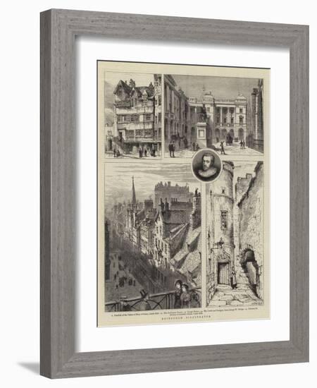 Edinburgh Illustrated-Henry William Brewer-Framed Giclee Print