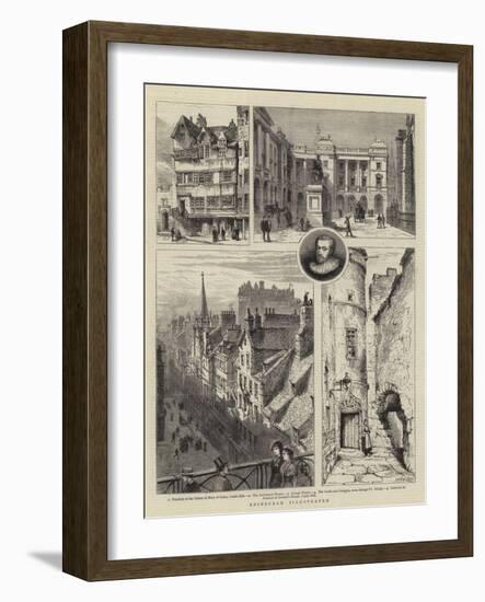 Edinburgh Illustrated-Henry William Brewer-Framed Giclee Print