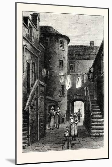 Edinburgh: Lamb's Close St. Giles's Street 1850 Leith-null-Mounted Giclee Print