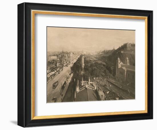 'Edinburgh, Looking Towards Calton Hill, from the West End of Princes Street', 1902-Unknown-Framed Photographic Print