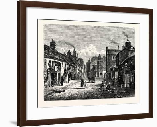Edinburgh: Main Street Newhaven-null-Framed Giclee Print