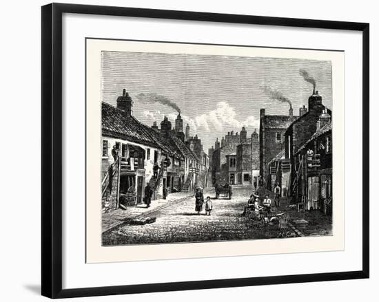 Edinburgh: Main Street Newhaven-null-Framed Giclee Print