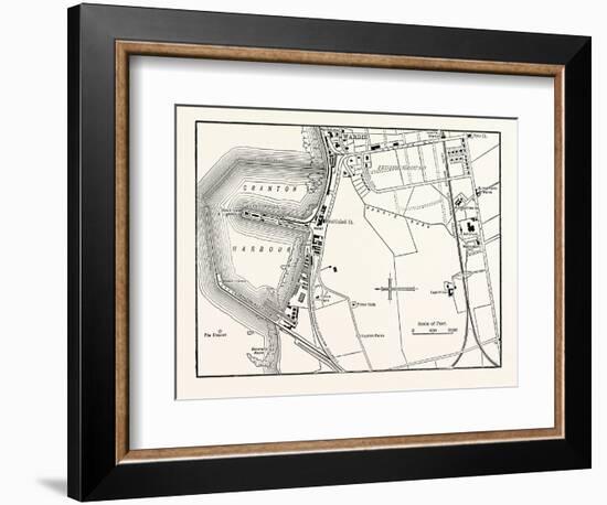 Edinburgh: Map of Granton and Neighbourhood-null-Framed Giclee Print