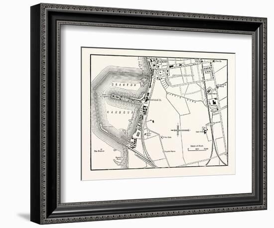 Edinburgh: Map of Granton and Neighbourhood-null-Framed Giclee Print