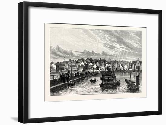 Edinburgh: Newhaven from the Pier-null-Framed Giclee Print