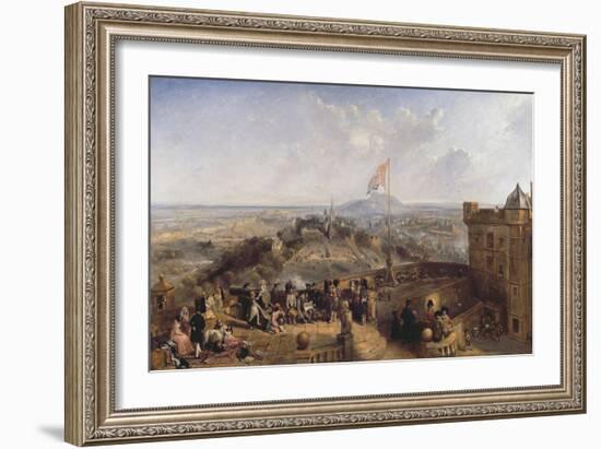 Edinburgh Old and New (Panel)-David Octavius Hill-Framed Giclee Print