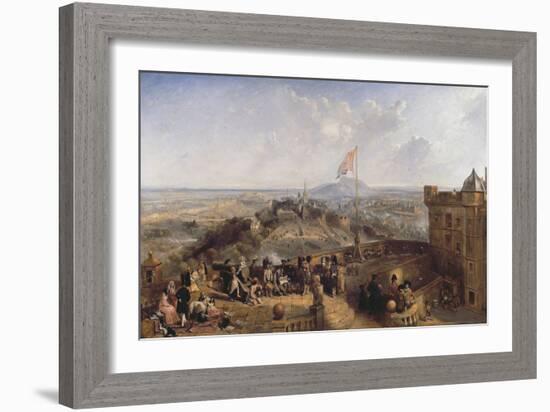 Edinburgh Old and New (Panel)-David Octavius Hill-Framed Giclee Print