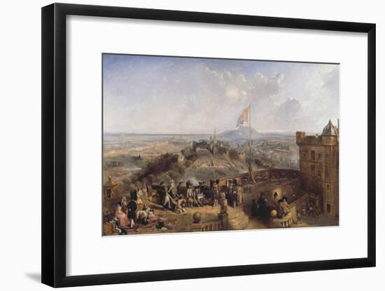 Edinburgh Old and New (Panel)-David Octavius Hill-Framed Giclee Print