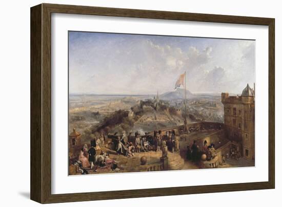 Edinburgh Old and New (Panel)-David Octavius Hill-Framed Giclee Print