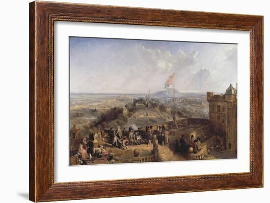 Edinburgh Old and New (Panel)-David Octavius Hill-Framed Giclee Print