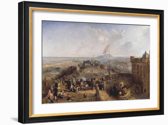 Edinburgh Old and New (Panel)-David Octavius Hill-Framed Giclee Print