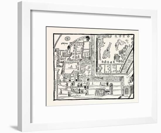 Edinburgh: Rough Sketch of the Kirk-Of-Field February 1567 Taken Hastily for the English Court-null-Framed Giclee Print