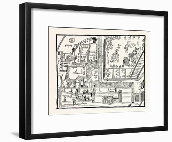 Edinburgh: Rough Sketch of the Kirk-Of-Field February 1567 Taken Hastily for the English Court-null-Framed Giclee Print