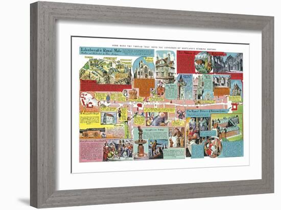 Edinburgh's Royal Mile-Peter Jackson-Framed Giclee Print