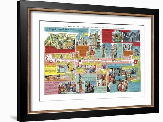 Edinburgh's Royal Mile-Peter Jackson-Framed Giclee Print