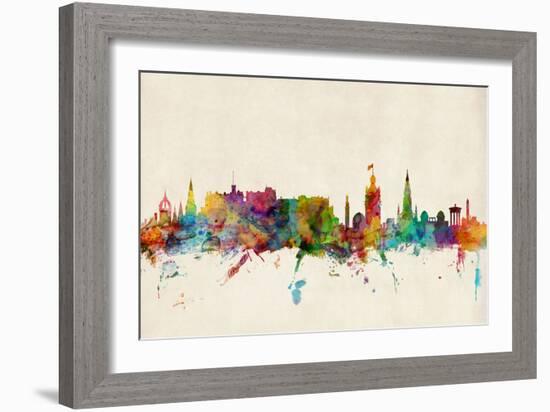 Edinburgh Scotland Skyline-Michael Tompsett-Framed Art Print