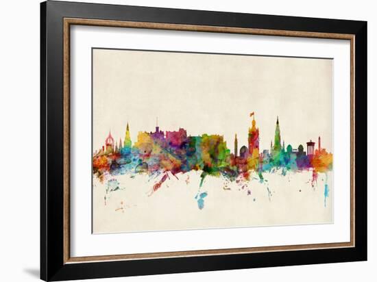 Edinburgh Scotland Skyline-Michael Tompsett-Framed Art Print