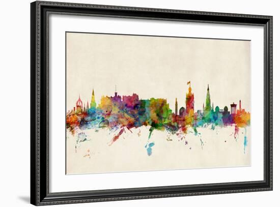 Edinburgh Scotland Skyline-Michael Tompsett-Framed Art Print