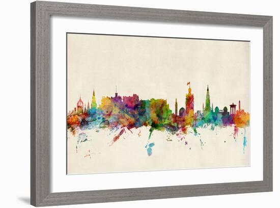 Edinburgh Scotland Skyline-Michael Tompsett-Framed Art Print