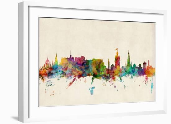 Edinburgh Scotland Skyline-Michael Tompsett-Framed Art Print