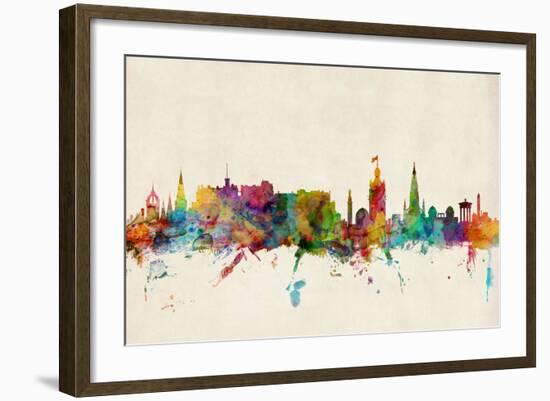 Edinburgh Scotland Skyline-Michael Tompsett-Framed Art Print