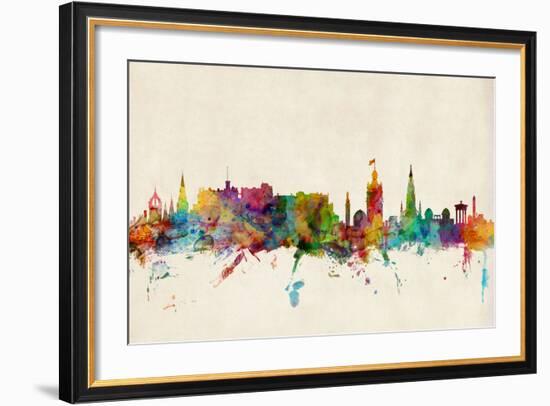 Edinburgh Scotland Skyline-Michael Tompsett-Framed Art Print