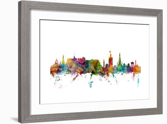 Edinburgh Scotland Skyline-Michael Tompsett-Framed Art Print