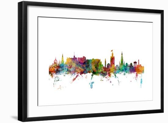 Edinburgh Scotland Skyline-Michael Tompsett-Framed Art Print