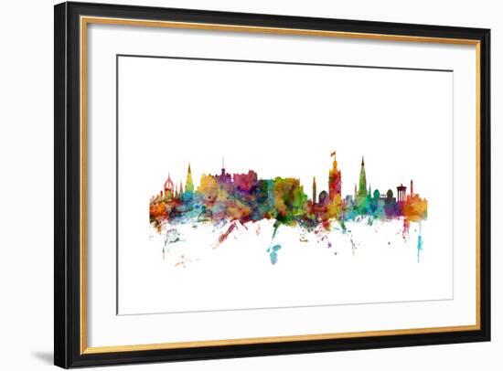 Edinburgh Scotland Skyline-Michael Tompsett-Framed Art Print