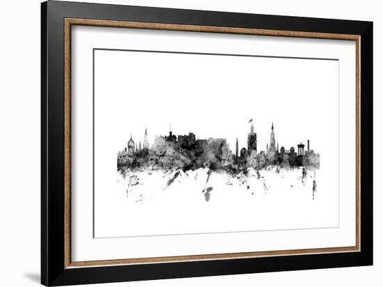 Edinburgh Scotland Skyline-Michael Tompsett-Framed Art Print