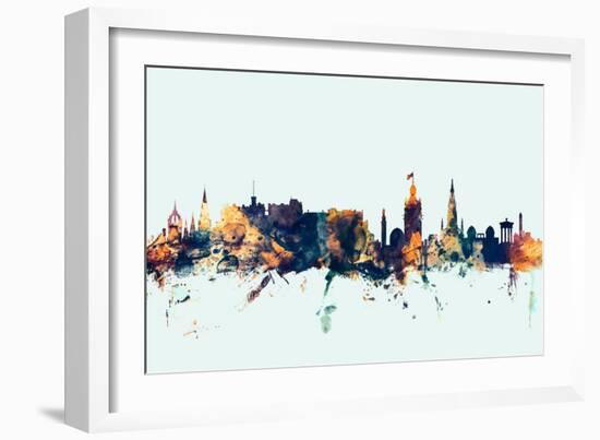 Edinburgh Scotland Skyline-Michael Tompsett-Framed Art Print