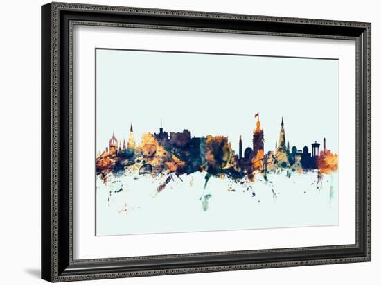 Edinburgh Scotland Skyline-Michael Tompsett-Framed Art Print