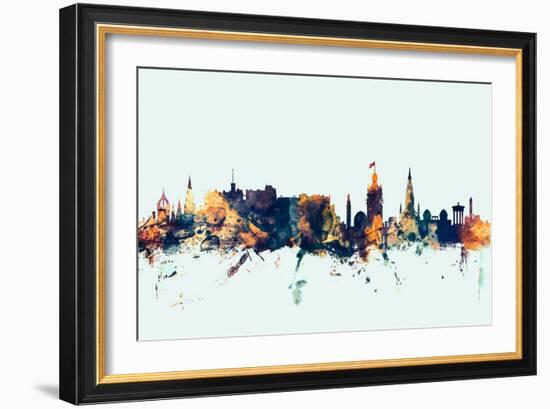 Edinburgh Scotland Skyline-Michael Tompsett-Framed Art Print