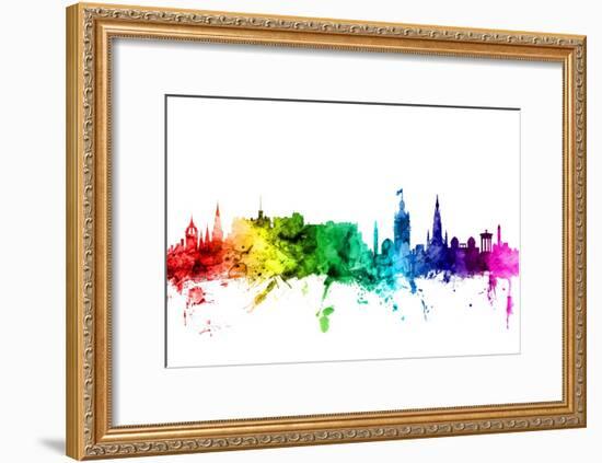 Edinburgh Scotland Skyline-Michael Tompsett-Framed Art Print