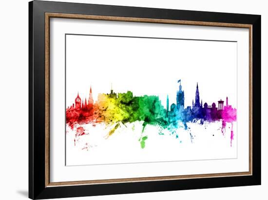 Edinburgh Scotland Skyline-Michael Tompsett-Framed Art Print