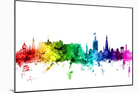 Edinburgh Scotland Skyline-Michael Tompsett-Mounted Art Print