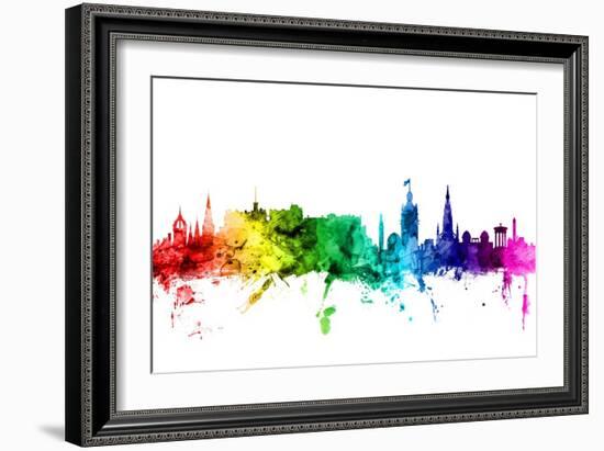 Edinburgh Scotland Skyline-Michael Tompsett-Framed Art Print