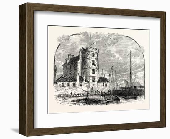 Edinburgh: Signal Tower Leith Harbour 1829-null-Framed Giclee Print