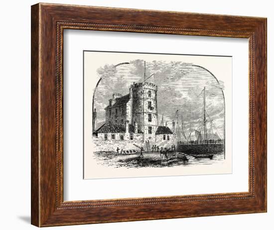 Edinburgh: Signal Tower Leith Harbour 1829-null-Framed Giclee Print