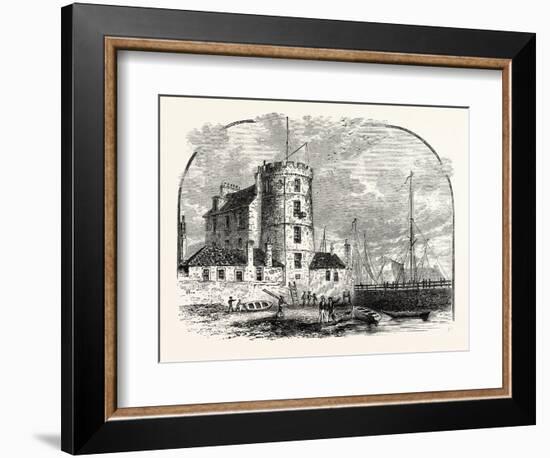 Edinburgh: Signal Tower Leith Harbour 1829-null-Framed Giclee Print