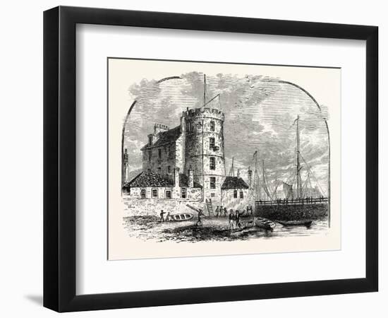 Edinburgh: Signal Tower Leith Harbour 1829-null-Framed Giclee Print